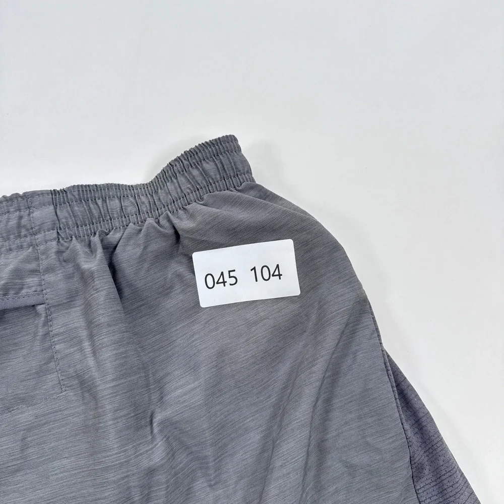 Nike Mens Challenger Shorts XL Gray Lined Dri FIT Running Athletic BQ5923